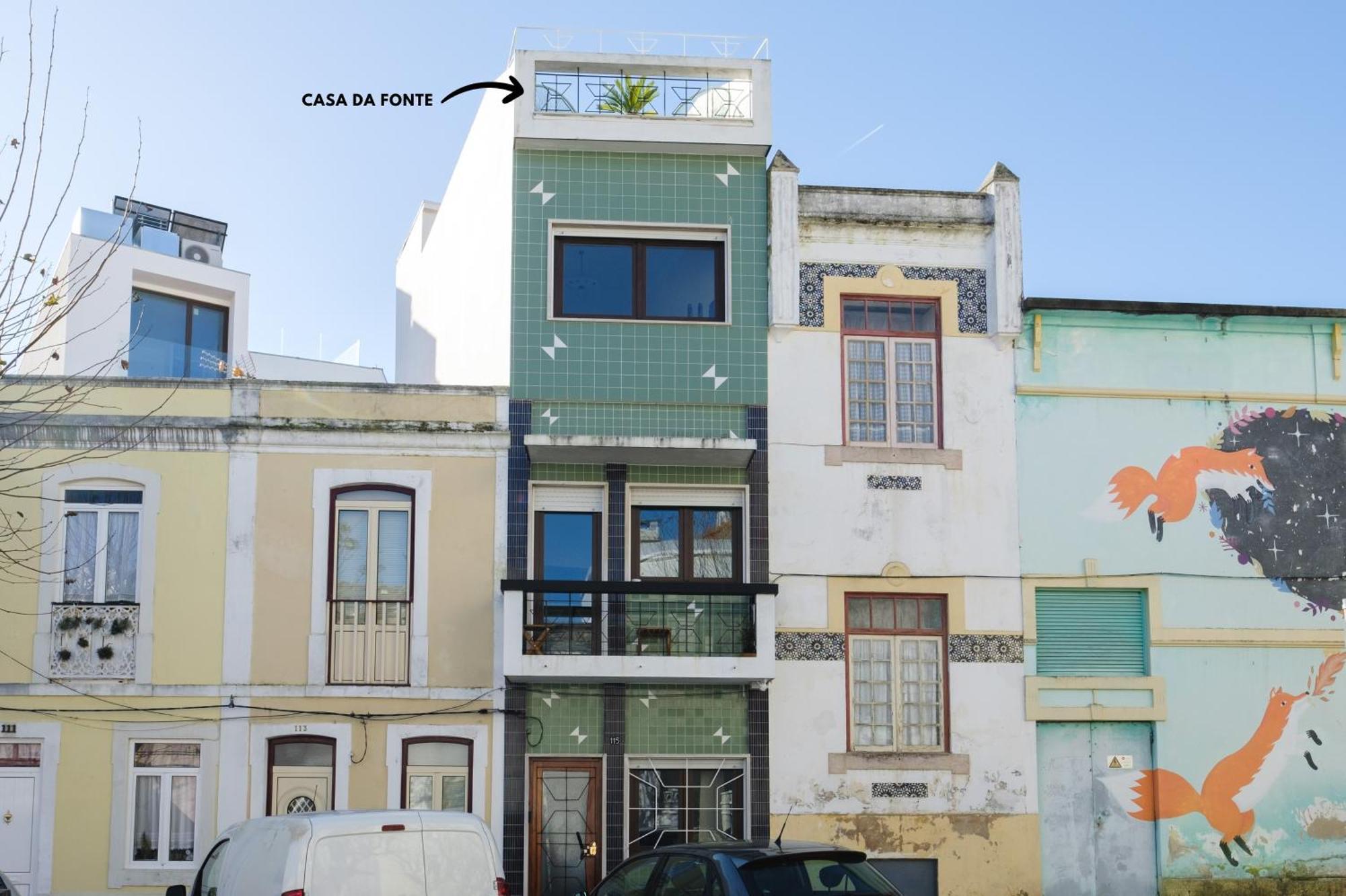 Casa Da Fonte - Vintage House And Rooftop Figueira da Foz Exteriör bild